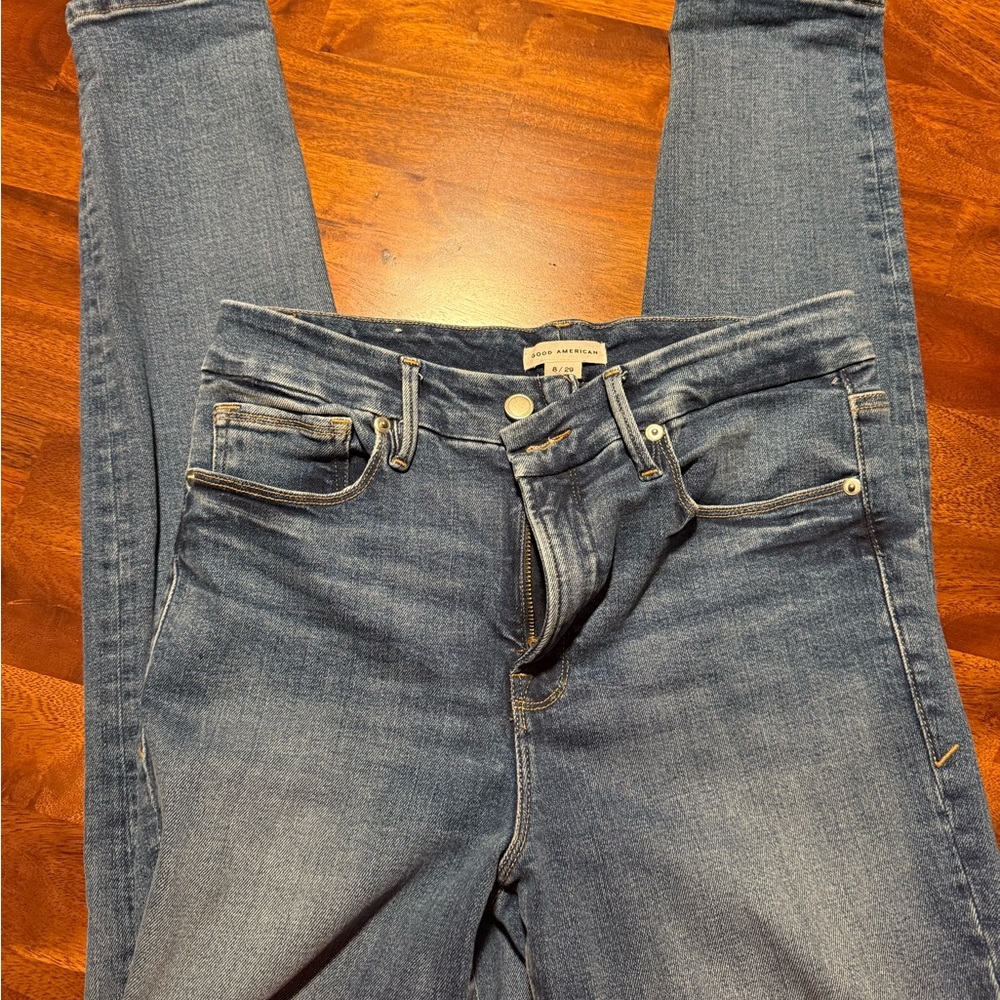 Good American Women's Skinny Jeans in Blue